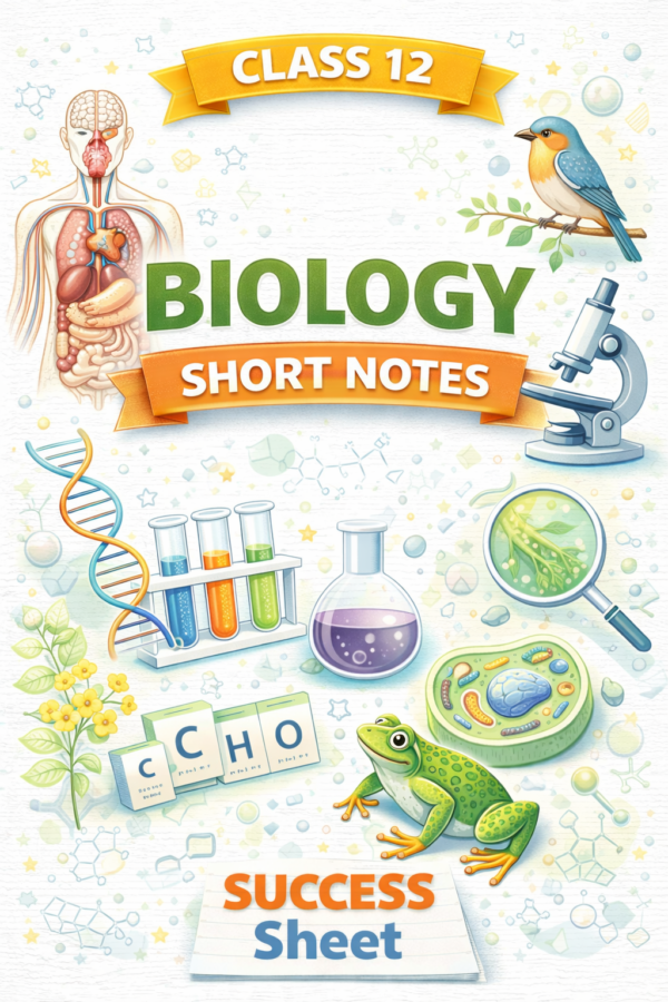 Class 12 Biology Short Notes (Boards Oriented)