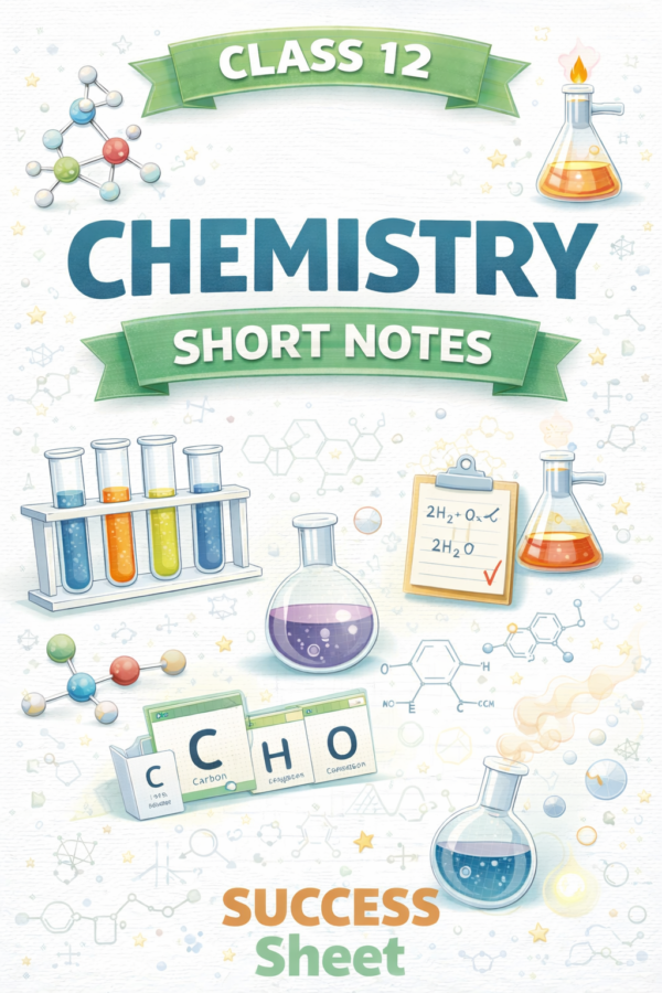 Class 12 Chemistry Short Notes (Boards Oriented)